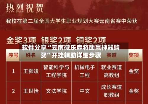 软件分享“云南微乐麻将助赢神器购买”开挂辅助详细步骤-第1张图片
