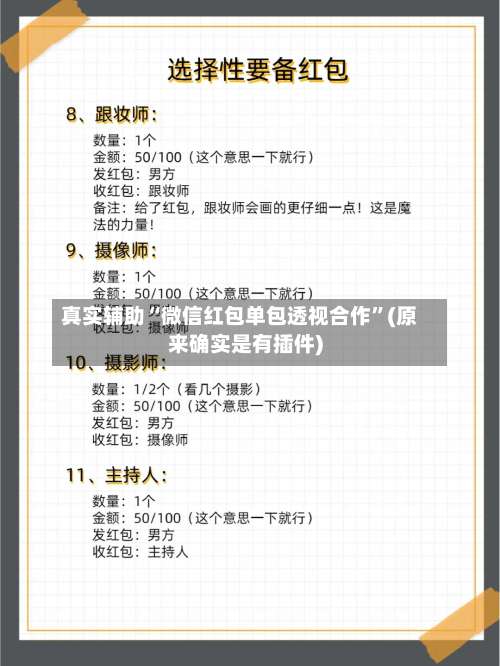 真实辅助“微信红包单包透视合作”(原来确实是有插件)-第2张图片