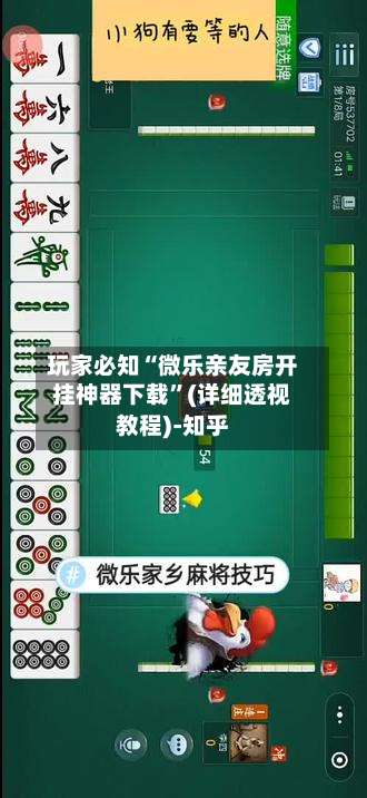 玩家必知“微乐亲友房开挂神器下载”(详细透视教程)-知乎-第2张图片