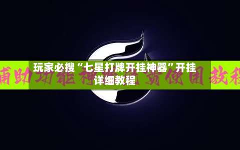 玩家必搜“七星打牌开挂神器”开挂详细教程-第3张图片