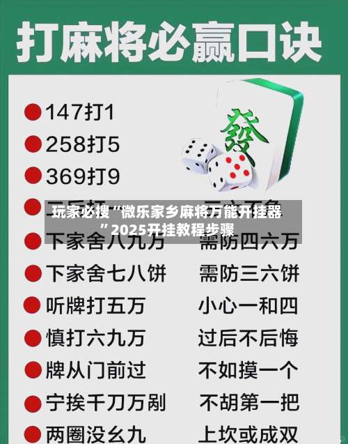 玩家必搜“微乐家乡麻将万能开挂器”2025开挂教程步骤-第3张图片