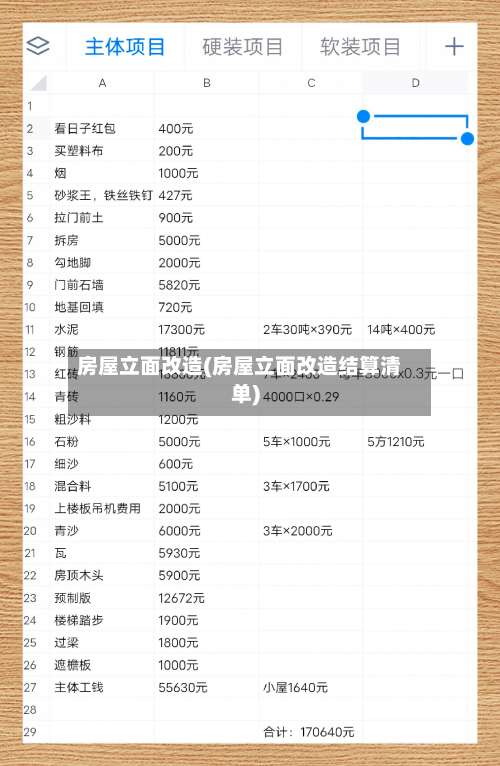 房屋立面改造(房屋立面改造结算清单)-第2张图片