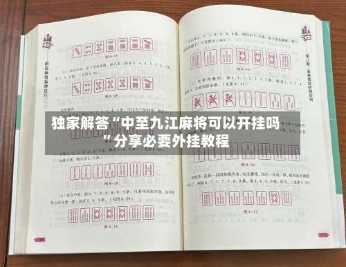 独家解答“中至九江麻将可以开挂吗”分享必要外挂教程-第1张图片