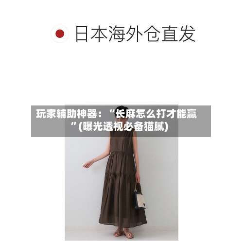 玩家辅助神器：“长麻怎么打才能赢”(曝光透视必备猫腻)-第2张图片