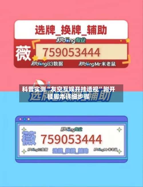 科普实测“友空互娱开挂透视”附开挂脚本详细步骤-第2张图片
