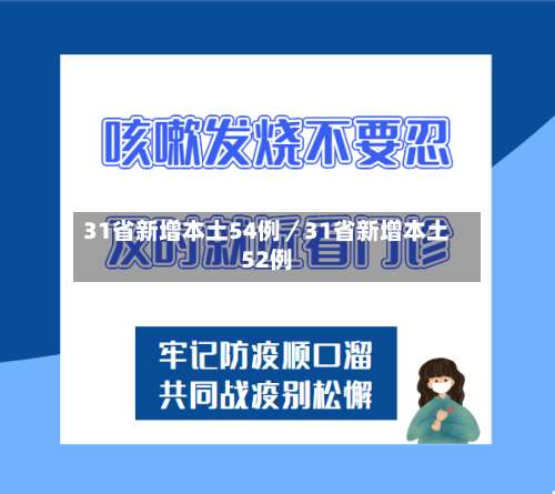 31省新增本土54例／31省新增本土52例-第1张图片