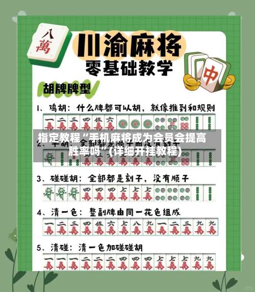 指定教程“手机麻将成为会员会提高胜率吗”(详细开挂教程)-第2张图片