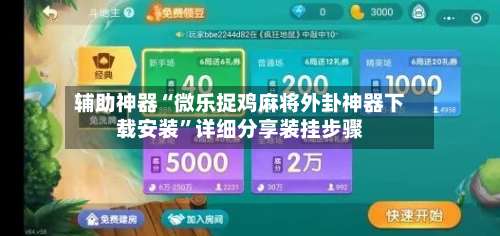 辅助神器“微乐捉鸡麻将外卦神器下载安装”详细分享装挂步骤-第2张图片