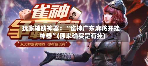 玩家辅助神器：“雀神广东麻将开挂神器”(原来确实是有挂)-第2张图片