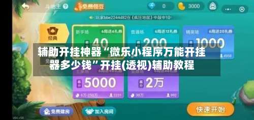 辅助开挂神器“微乐小程序万能开挂器多少钱”开挂(透视)辅助教程-第3张图片