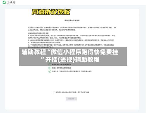 辅助教程“微信小程序跑得快免费挂”开挂(透视)辅助教程-第3张图片