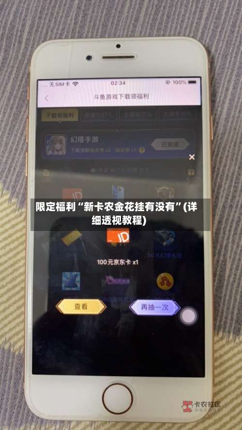 限定福利“新卡农金花挂有没有”(详细透视教程)-第1张图片