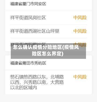 怎么确认疫情分险地区(疫情风险区怎么界定)-第2张图片