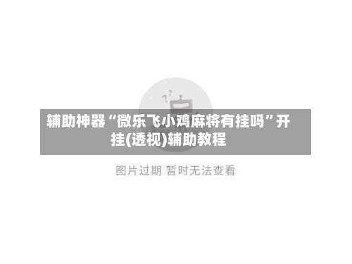 辅助神器“微乐飞小鸡麻将有挂吗”开挂(透视)辅助教程-第1张图片