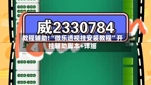 教程辅助!“微乐透视挂安装教程”开挂辅助脚本+详细-第1张图片