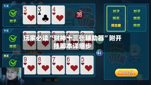 玩家必读“财神十三张辅助器”附开挂脚本详细步-第2张图片