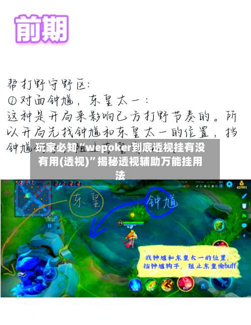 玩家必知“wepoker到底透视挂有没有用(透视)”揭秘透视辅助万能挂用法-第2张图片