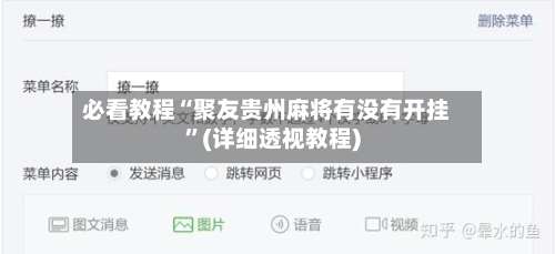 必看教程“聚友贵州麻将有没有开挂	”(详细透视教程)-第2张图片
