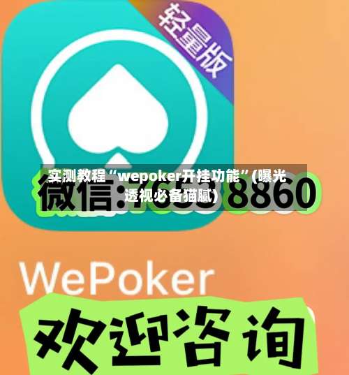 实测教程“wepoker开挂功能”(曝光透视必备猫腻)-第1张图片