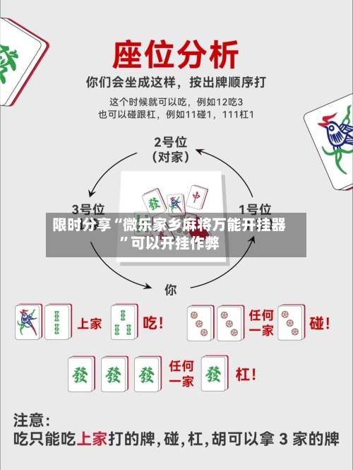 限时分享“微乐家乡麻将万能开挂器”可以开挂作弊-第3张图片