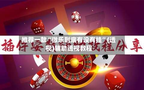 推荐一款“微乐到底有没有挂”(透视)辅助透视教程-第3张图片