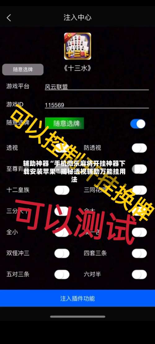 辅助神器“手机微乐麻将开挂神器下载安装苹果”揭秘透视辅助万能挂用法-第1张图片