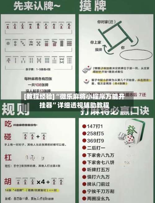 [教程经验]“微乐麻将小程序万能开挂器	”详细透视辅助教程-第2张图片