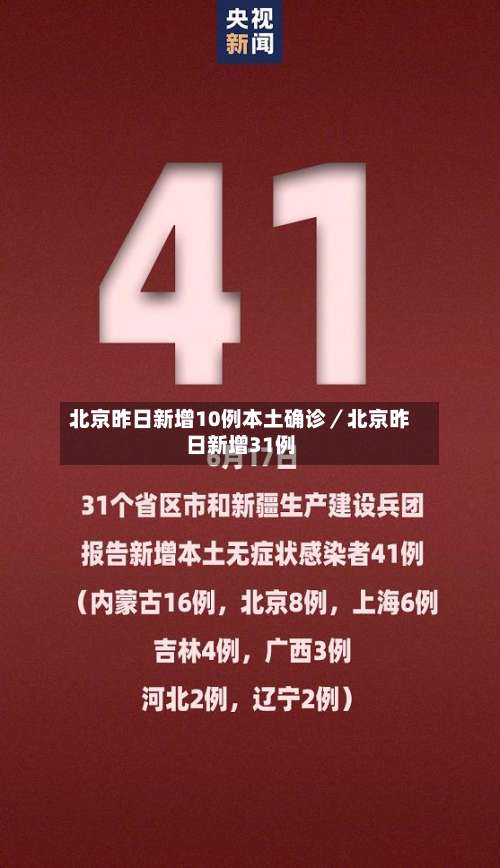 北京昨日新增10例本土确诊／北京昨日新增31例-第1张图片