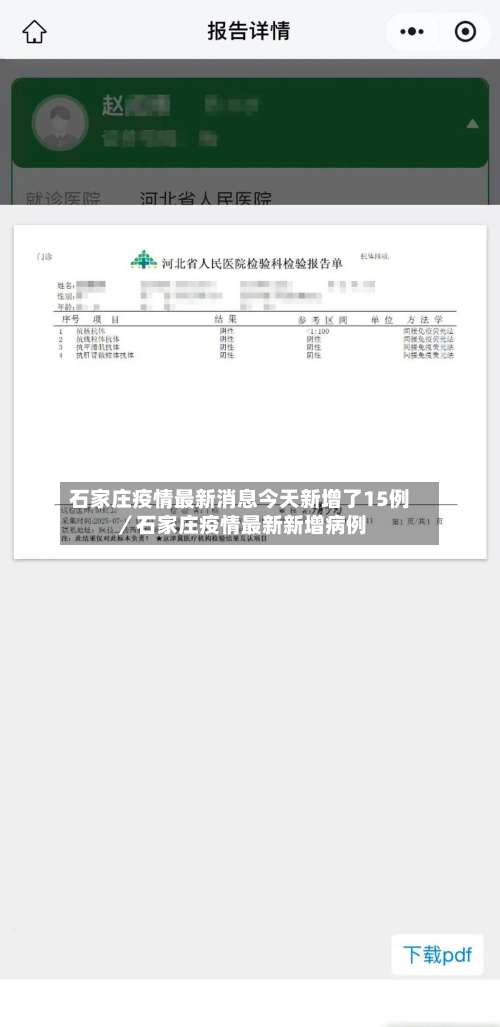 石家庄疫情最新消息今天新增了15例／石家庄疫情最新新增病例-第1张图片