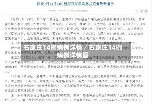 石家庄14例病例详情／石家庄14例病例详情图-第1张图片
