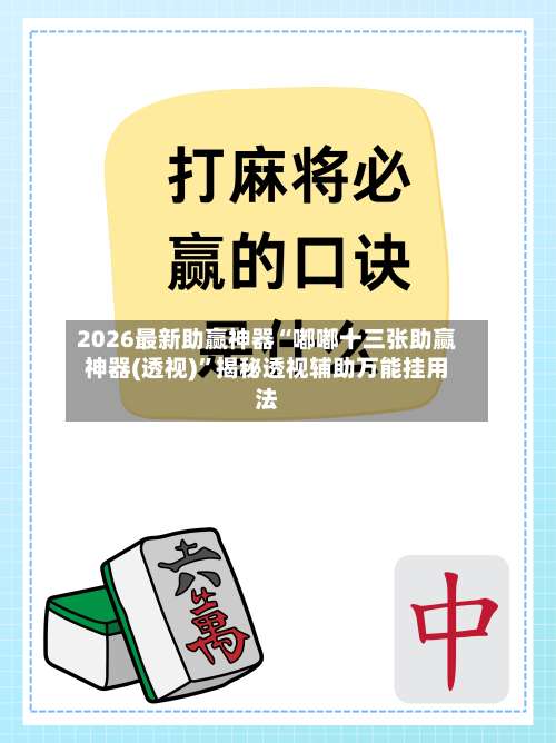 2026最新助赢神器“嘟嘟十三张助赢神器(透视)”揭秘透视辅助万能挂用法-第1张图片