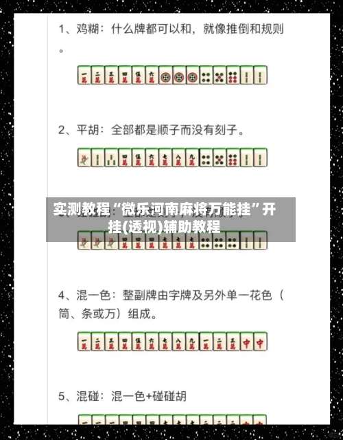 实测教程“微乐河南麻将万能挂”开挂(透视)辅助教程-第3张图片