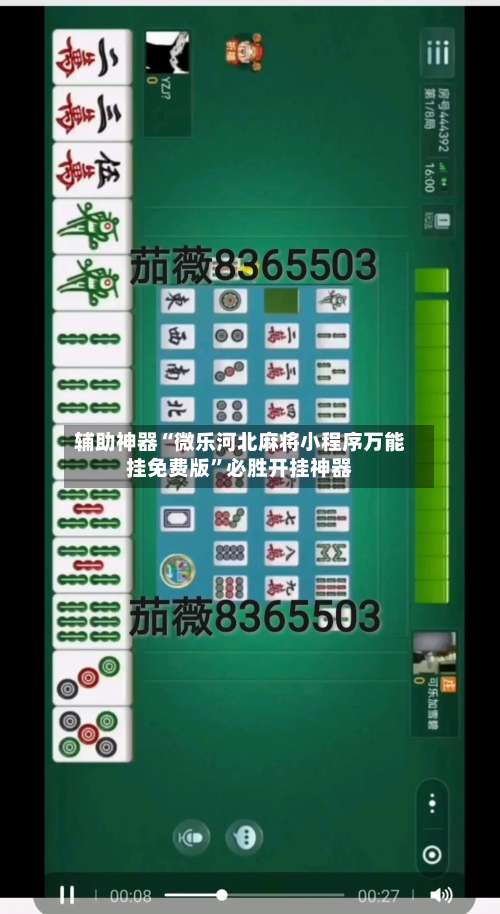 辅助神器“微乐河北麻将小程序万能挂免费版”必胜开挂神器-第3张图片