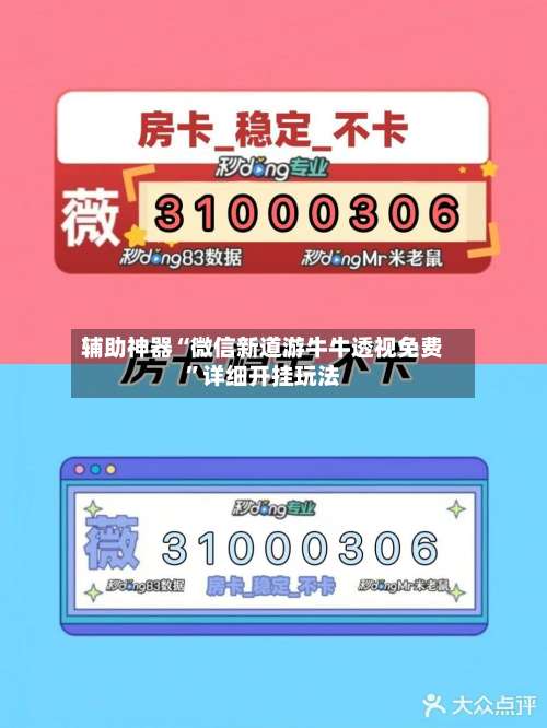 辅助神器“微信新道游牛牛透视免费”详细开挂玩法-第2张图片