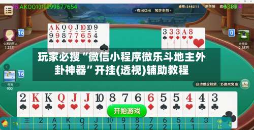 玩家必搜“微信小程序微乐斗地主外卦神器”开挂(透视)辅助教程-第1张图片