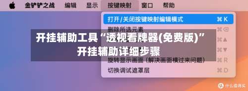 开挂辅助工具“透视看牌器(免费版)”开挂辅助详细步骤-第1张图片