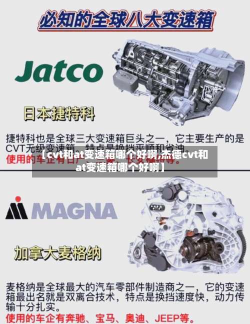 【cvt和at变速箱哪个好啊,杰德cvt和at变速箱哪个好啊】-第2张图片