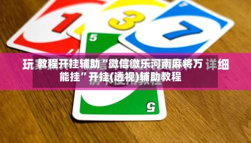教程开挂辅助“微信微乐河南麻将万能挂”开挂(透视)辅助教程-第3张图片