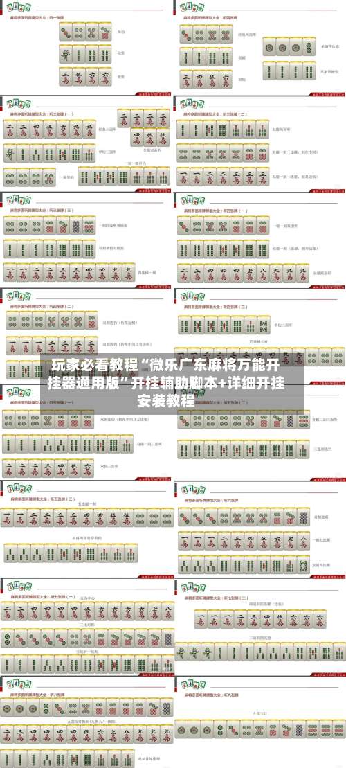 玩家必看教程“微乐广东麻将万能开挂器通用版	”开挂辅助脚本+详细开挂安装教程-第2张图片