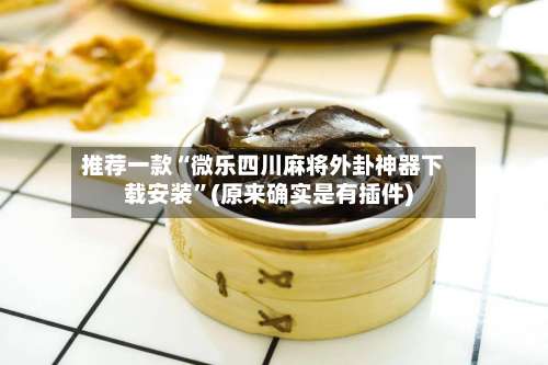 推荐一款“微乐四川麻将外卦神器下载安装”(原来确实是有插件)-第1张图片