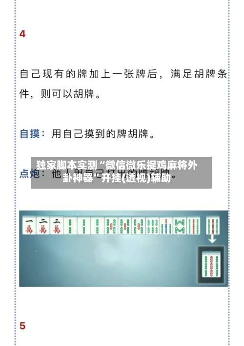 独家脚本实测“微信微乐捉鸡麻将外卦神器”开挂(透视)辅助-第1张图片
