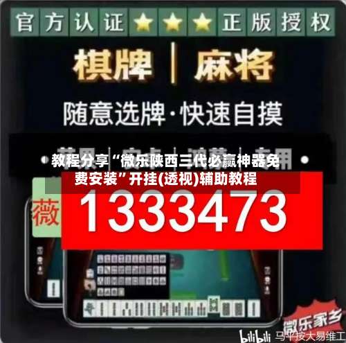 教程分享“微乐陕西三代必赢神器免费安装”开挂(透视)辅助教程-第2张图片