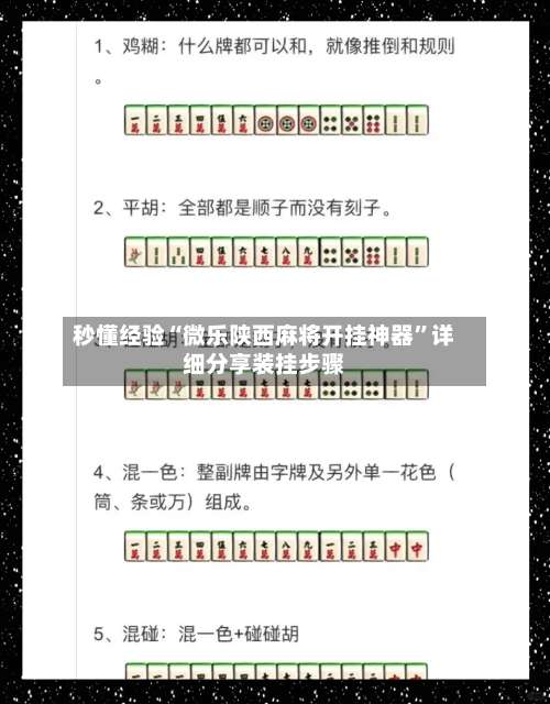 秒懂经验“微乐陕西麻将开挂神器”详细分享装挂步骤-第1张图片