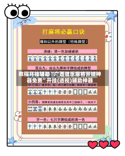 教程开挂辅助“广西微乐麻将开挂神器免费”开挂(透视)辅助神器-第3张图片