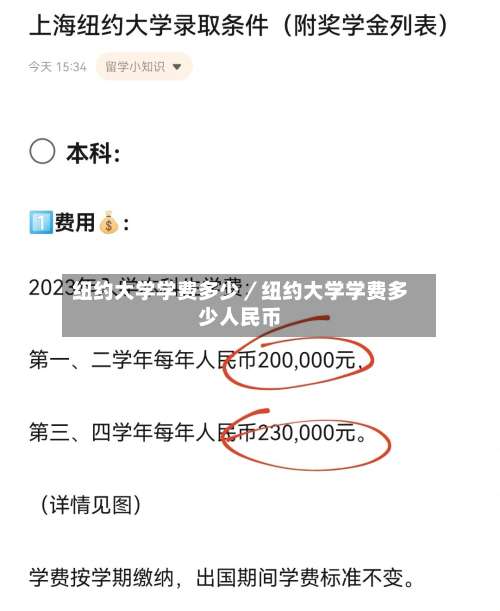 纽约大学学费多少／纽约大学学费多少人民币-第2张图片