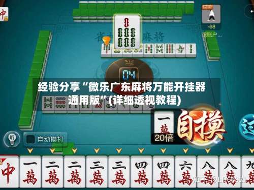 经验分享“微乐广东麻将万能开挂器通用版”(详细透视教程)-第1张图片