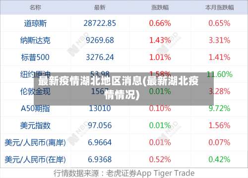 最新疫情湖北地区消息(最新湖北疫情情况)-第1张图片