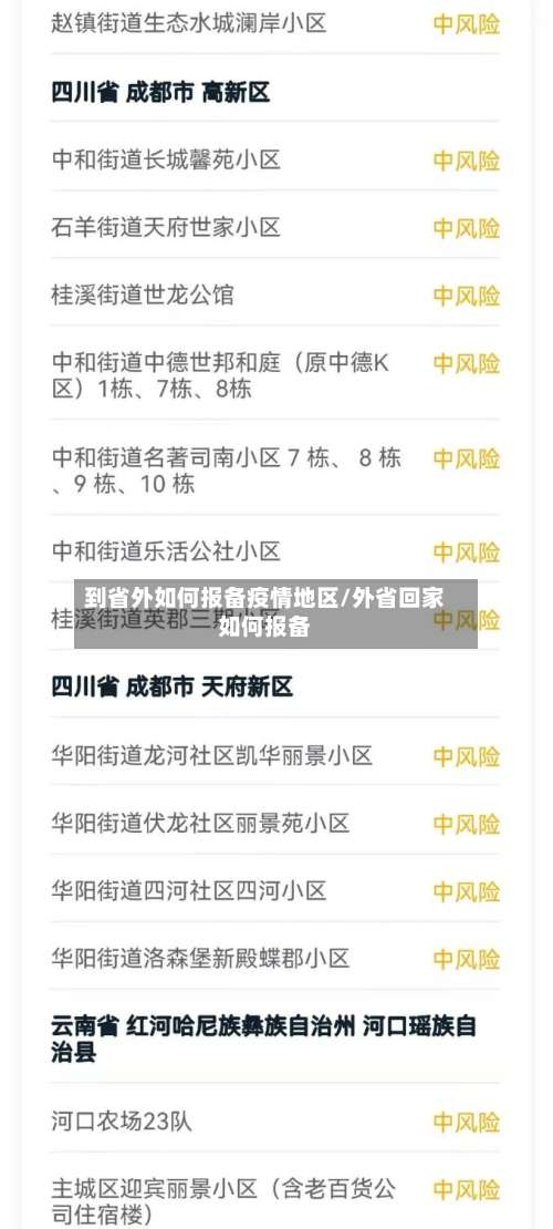 到省外如何报备疫情地区/外省回家如何报备-第1张图片