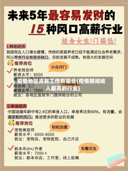 疫情地区高薪工作有哪些(疫情期间收入最高的行业)-第2张图片