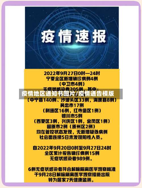 疫情地区通知书图片/疫情通告模版-第2张图片